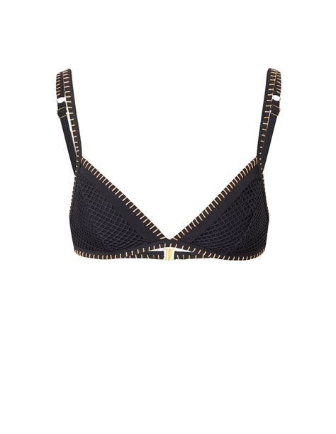 Shop Banana Moon Taeko Santos Bikini Top Black On Rinascente