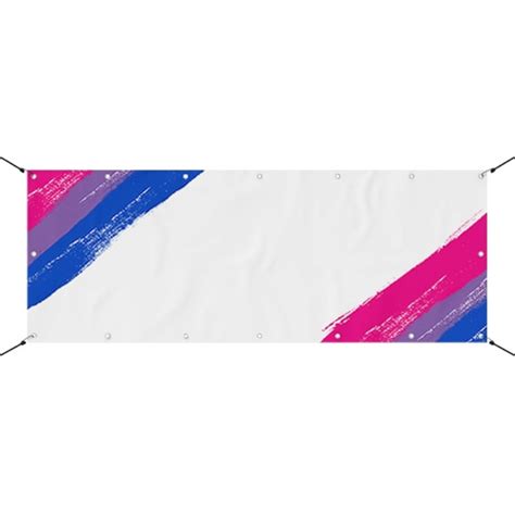 Bisexual Flag LGBTQ Gay Pride Rainbow Design Large Personalised Banner Ft X Ft Partyrama