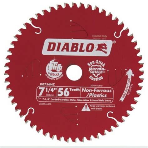 Diablo Non Ferrous Plastic Circular Saw Blade Mm Teeth Triple