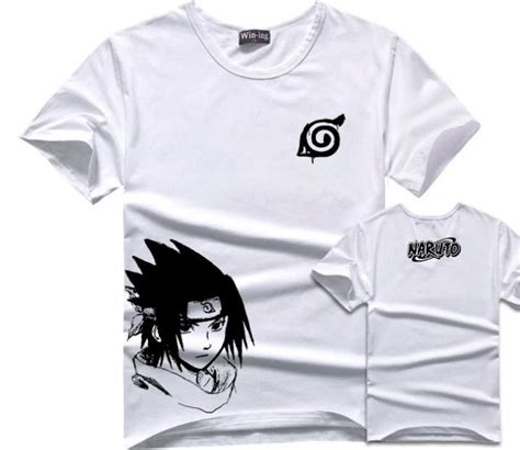 Sasuke T Shirt De Algodão Camisas De T Anime Naruto Menino Homens T