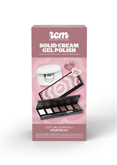 Red Carpet Manicure Cream Gel Soft Girl Essentials Starter Kit - Red