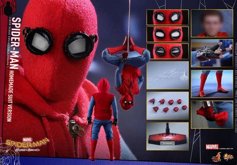 Hot Toys человек паук фигурка MMS Spider Man Homecoming человек паук Homemade Suit