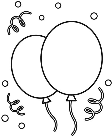 Birthday Balloons Coloring Page Colouringpages Porn Sex Picture