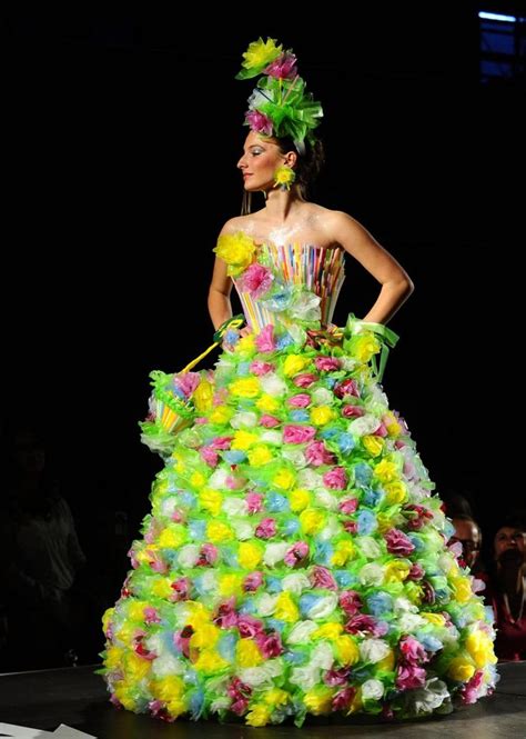 Trash Fashion Show In Macedonia Dresses Made From Recycled Materials