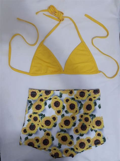 Conjuntinho Girassol Hot Pants Fantasia Carnaval Produto Feminino Nunca Usado 38362035 Enjoei