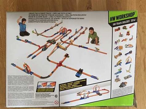 Hot Wheel Bahn Doppel Looping Set Track Builder Neuwertig Hoork