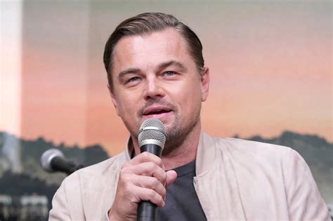 Leonardo DiCaprio at a press conference for Once Upon a Time in | Once ...