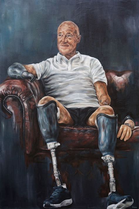 Painting Of Quadruple Amputee Ray Edwards MBE By Artist George Groves