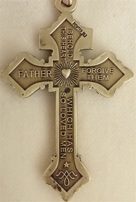 Pardon Crucifix 225 Gold Oxidized Sisters Of Carmel