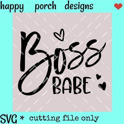 Boss Babe SVG DXF PNG Digital Cut File Girl Boss Svg Boss Svg Woman Boss Svg Etsy