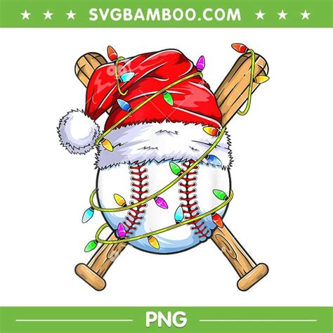 Santa Baseball Png Funny Christmas Baseball Player Png Sport Baseball