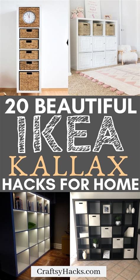 20 IKEA KALLAX Hacks Your Home Needs Craftsy Hacks