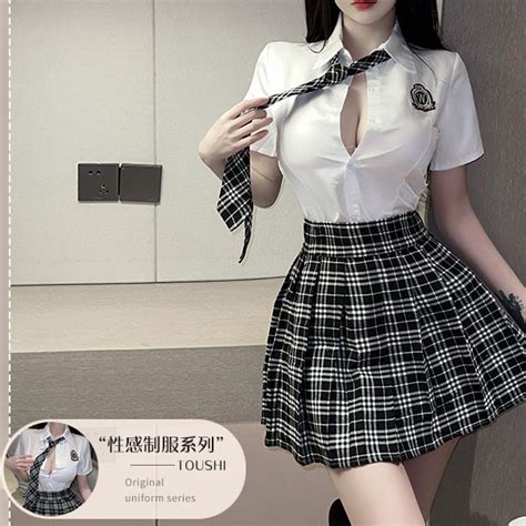 Sexy Uniform Suit Preppy Style Cosplay Costume Sexy Lingerie Jk Costume Sailor Suit