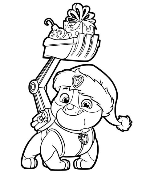 Christmas coloring pages PAW Patrol. Print A4 | WONDER DAY — Coloring