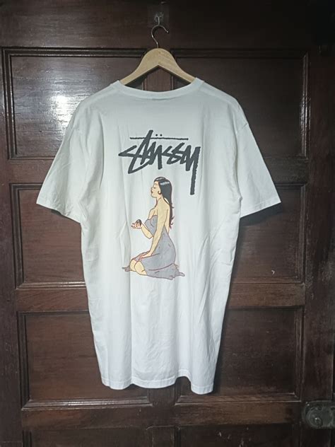 Authentic Stussy Ball Naked Girl Men S Fashion Tops Sets Tshirts Polo Shirts On Carousell