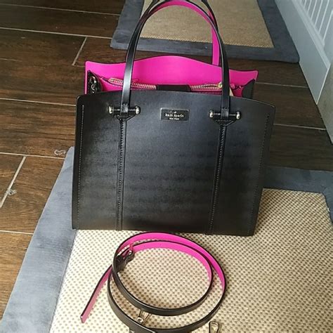 Kate Spade Kate Spade Black And Hot Pink Purse From Rachels Closet