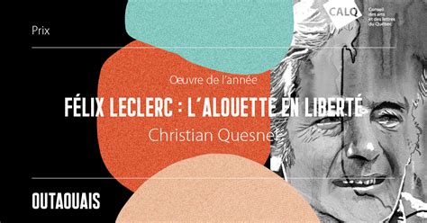 Christian Quesnel reçoit le Prix du CALQ Œuvre de lannée en