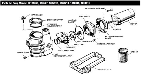 Hayward Pool Pump Motor Parts Diagram