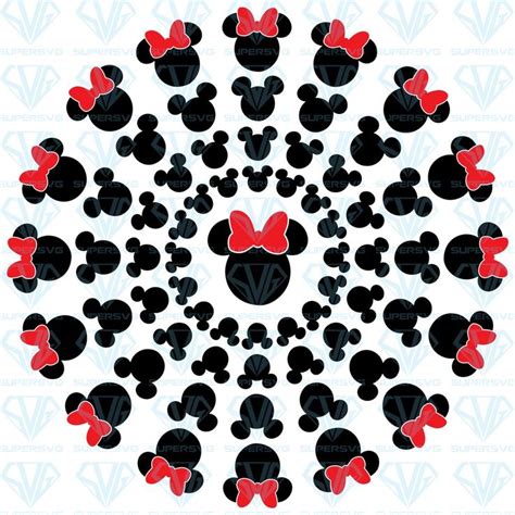 Disney Mandala Svg Files For Silhouette Files For Cricut Svg Dxf Eps ...