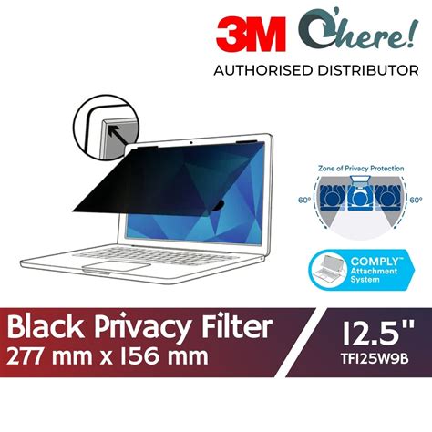 3M Commercial 215W9 Microlouver Visual Security Privacy Screen Filter (TOUCH-AG) (PF-215W9-TOUCH-AG)