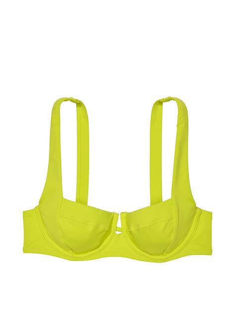 Buy Essential Full Coverage Bikini Top Limelight Order Bikini Top Online Victoria S Secret US