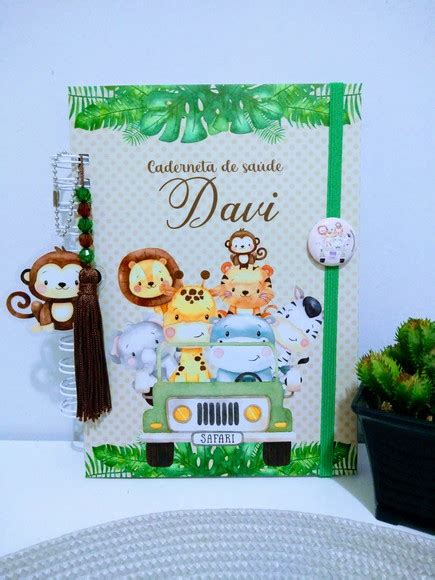 Caderneta Safari Fundo Poá Nude Elo7 Produtos Especiais