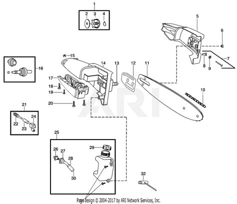 Poulan Ppb P Poulan Pro Parts Diagram For Pole Pruner Attachment