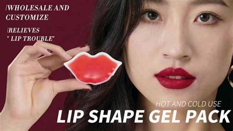 Wholesale Customized Hot Cold Lip Gel Pack Reusable Lip Ice Pack Cooling Lip Gel Pack Alibaba