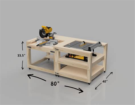 diy chop saw table 7