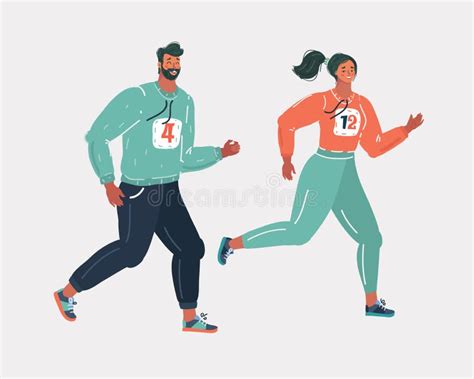 Young people jogging. stock vector. Illustration of healthy - 154259891