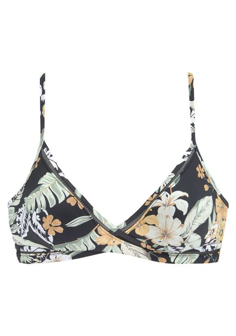Triangel Bikini Top Schwarz Bedruckt Cup A B LASCANA De