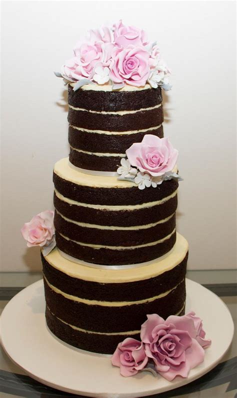 Naked Wedding Cake Decorated Cake By Koulas Cake Cakesdecor