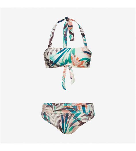 Bandeau Bikini Removable Cups