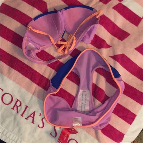 Xhilaration Swim Nwt Xhilaration Colorblock Bikini Pink Purple Poshmark