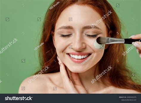 Beautiful Relaxing Half Naked Topless Redhead Stock Photo Shutterstock