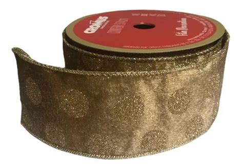 Fita Natalina Aramada Bolas Nude Brilho Cmx M Cromus Mercadolivre