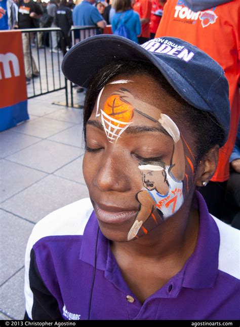 Basketball Face Painting