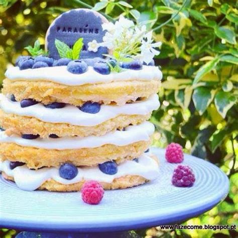 Naked Cake De Mirtilos Faz E Come