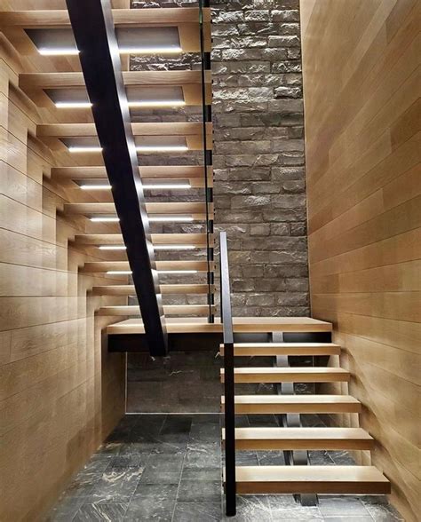 Floating Stairs With Led Lighting For An Innovative Stair Design