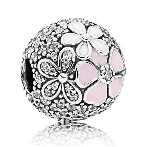 Poetic Blooms Clips Stoppers Charm fit Pandora Bracelets & Bangles Authentic S925 Silver DIY ...