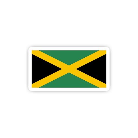 Jamaican Flag Sticker - Etsy