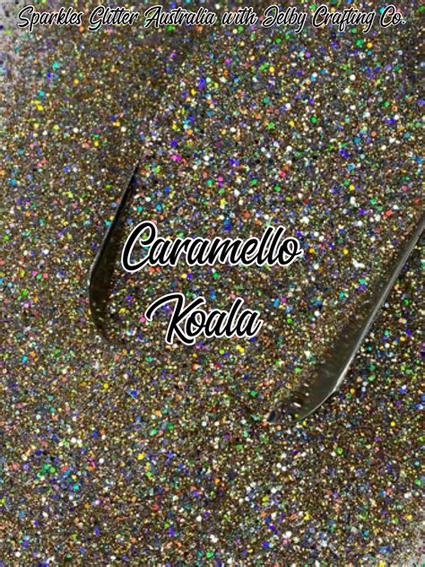 Caramello Koala Custom Mixed Gold Glitter Jelby Crafting Co