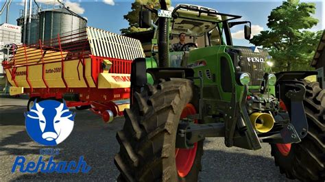 LS22 Rehbach 006 Mit Fend 820 Gras für Kühe Einfahren FARMING