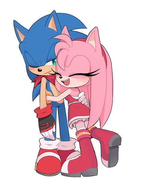 Sonic The Hedgehog And Amy Rose Sonic Drawn By Toonsite Danbooru