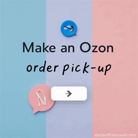 Blue and Pink Ozon Order Pick-up Point | Stable Diffusion Online