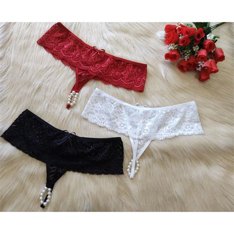 Calcinha Tailandesa Lingerie Feminina Sexy P Rolas Preto Branco Vermelho Sensual Brasil