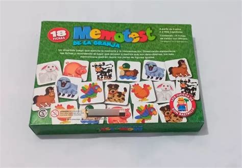 Memotest De La Granja Memoria 18 Fichas Ruibal Infantil En Venta En