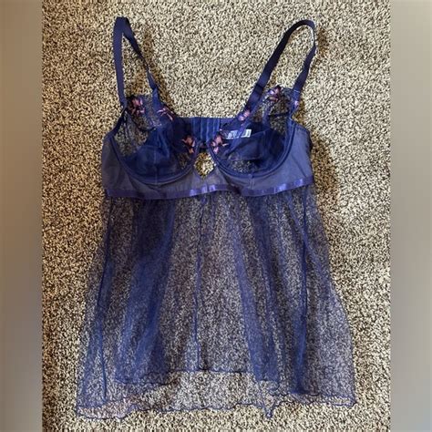 Adore Me Intimates Sleepwear Adore Me Plus Size Dd Negligee Babydoll Lingerie Purple