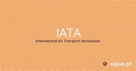 iata international air transport association siglas