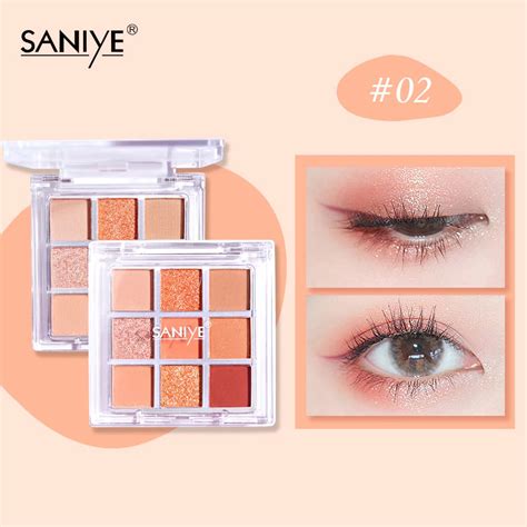 Jual SANIYE Bright Nude Peach Eyeshadow Palette Shopee Indonesia